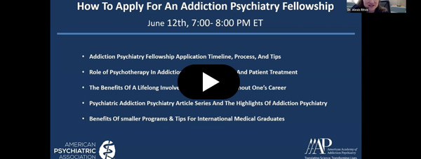 How to Apply for an Addiction Psychiatry Fellowship